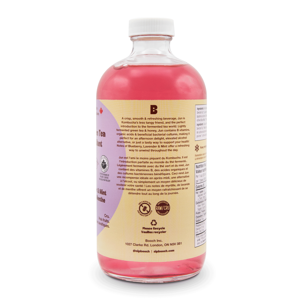 Sparkling Green Tea - Blueberry, Lavender & Mint (6 Bottles) – Booch ...