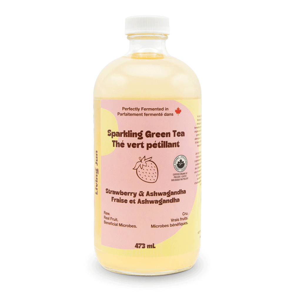 Sparkling Green Tea - Strawberry & Ashwagandha (6 Bottles)