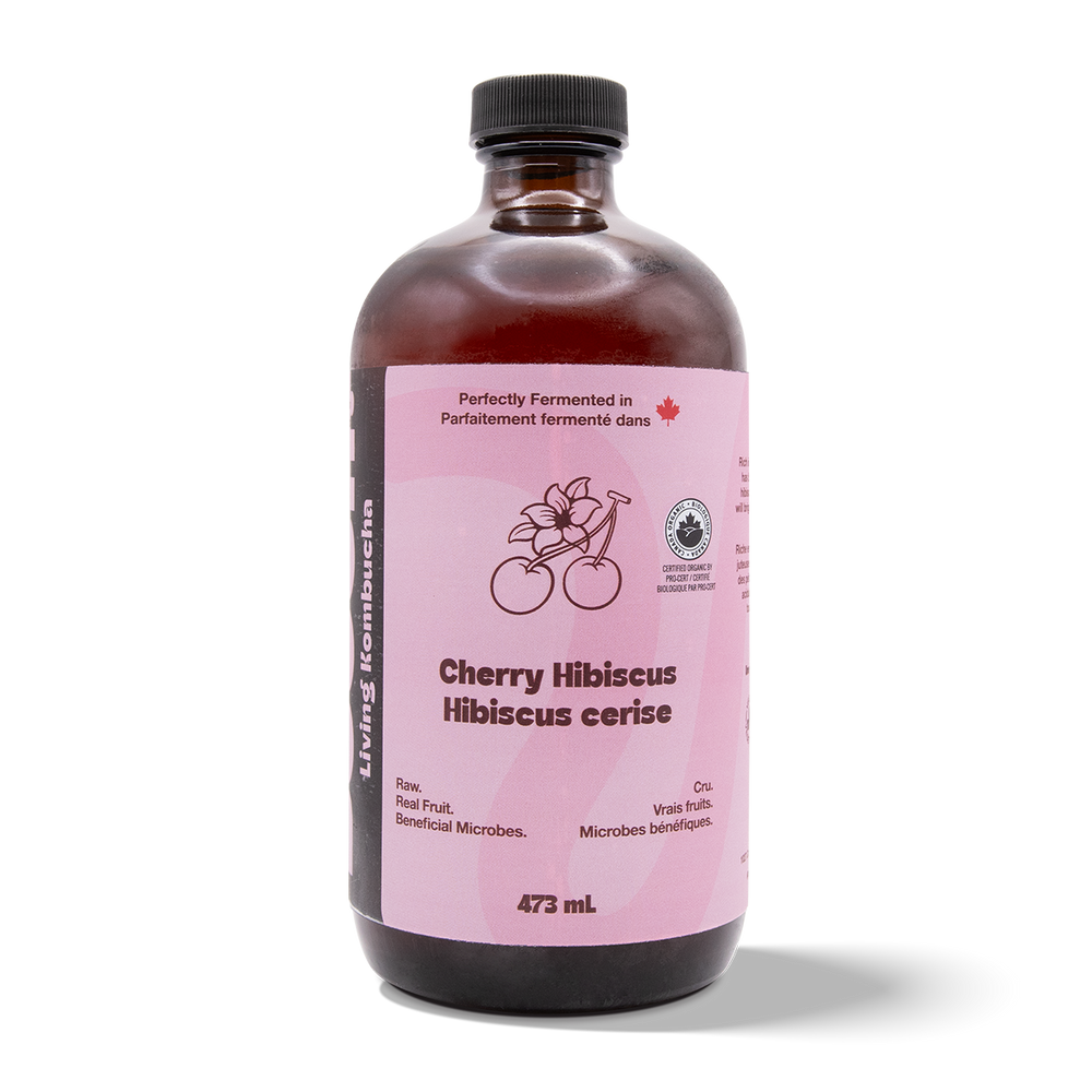 Kombucha - Cherry Hibiscus (6 Bottles)