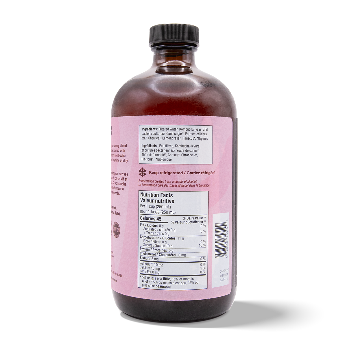 Kombucha - Cherry Hibiscus (6 Bottles)