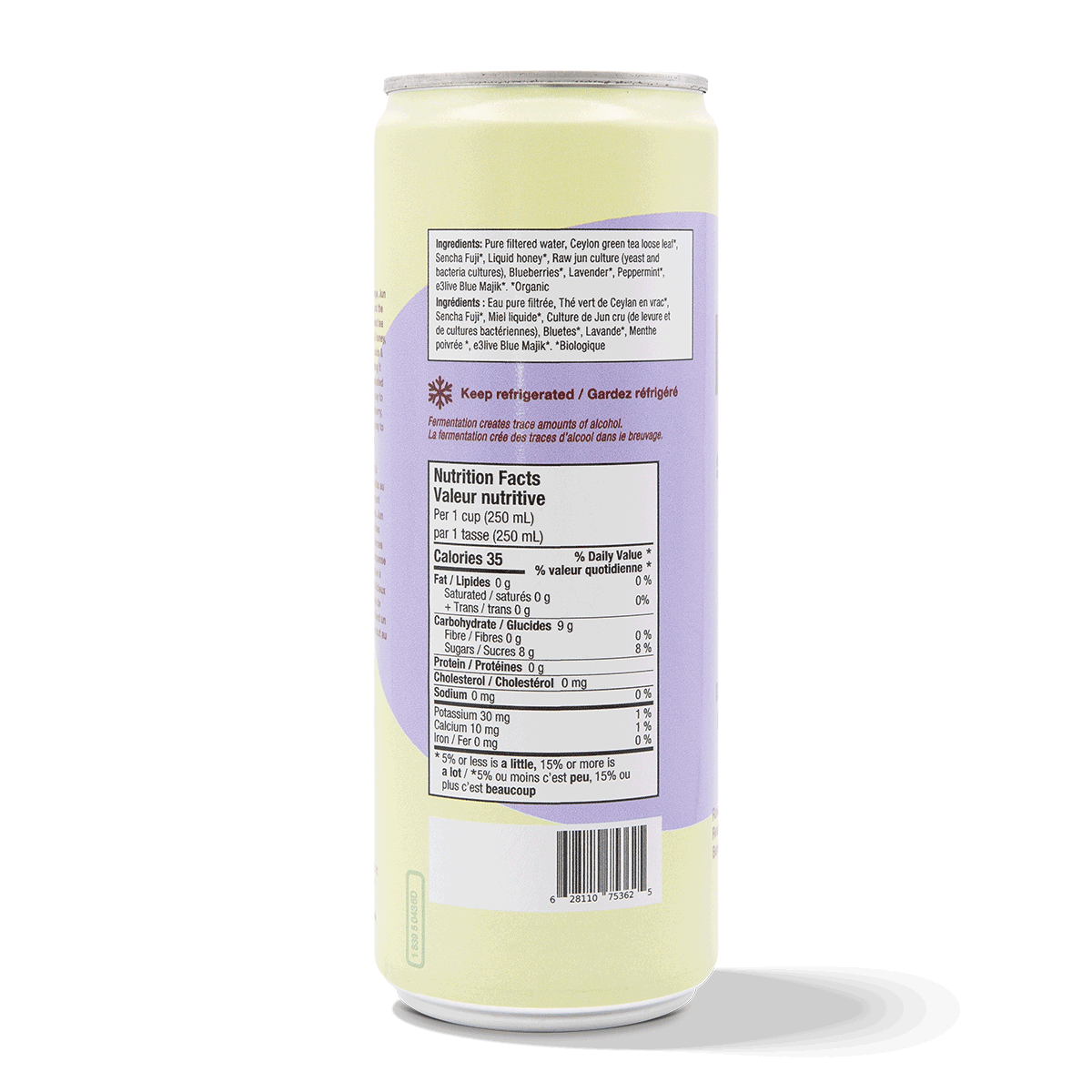 Sparkling Green Tea - Blueberry, Lavender & Mint (6 Cans)