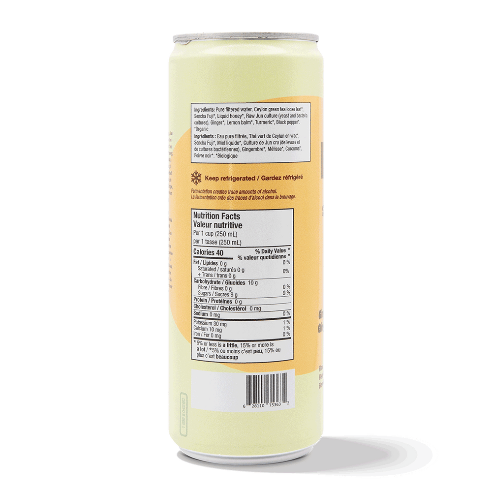 
                                
                                    Load image into Gallery viewer, Sparkling Green Tea - Ginger, Turmeric &amp;amp; Lemon Balm (6 Cans)
                                
                            